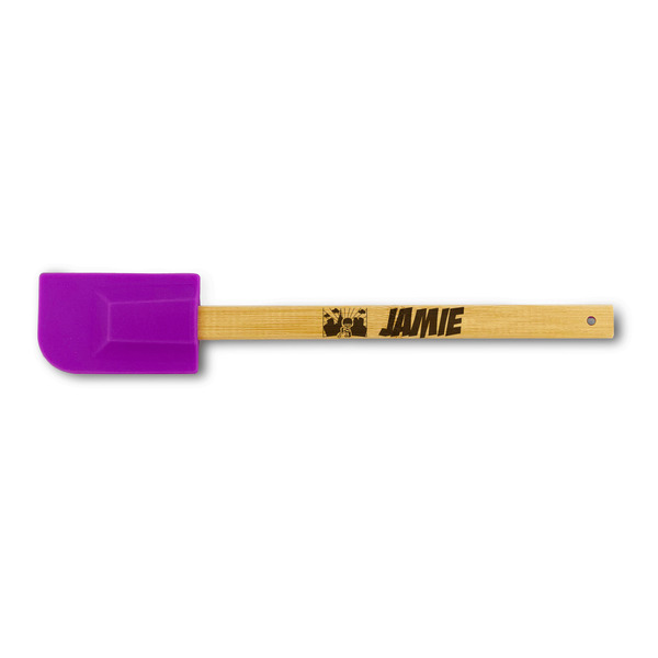 Custom Superhero in the City Silicone Spatula - Purple (Personalized)