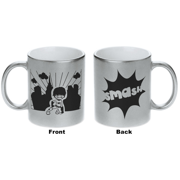 Superhero in the City Silver Mug - Approval