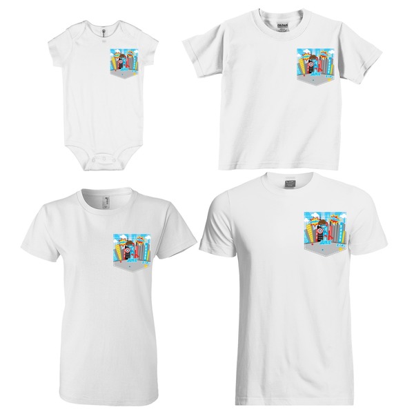 Superhero in the City Sized Pockets on Various Products