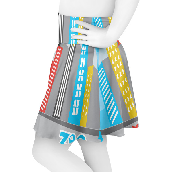 Superhero in the City Skater Skirt - Side