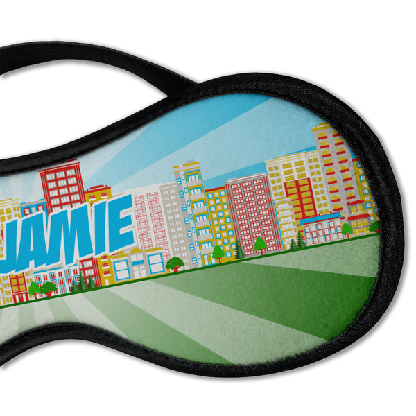 Superhero in the City Sleeping Eye Mask - DETAIL Large