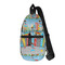 Superhero in the City Sling Bag - Front View