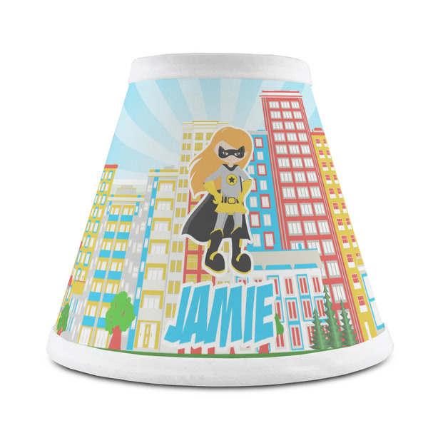 Custom Superhero in the City Chandelier Lamp Shade (Personalized)