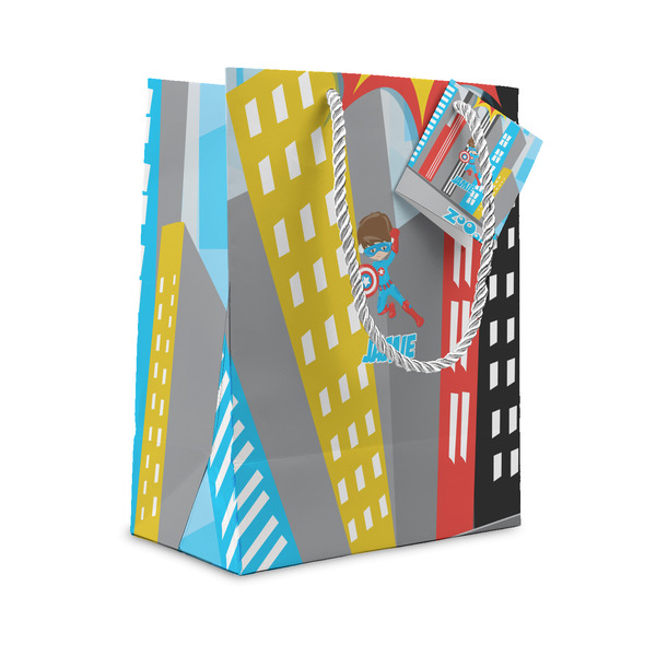 Custom Superhero in the City Gift Bag (Personalized)