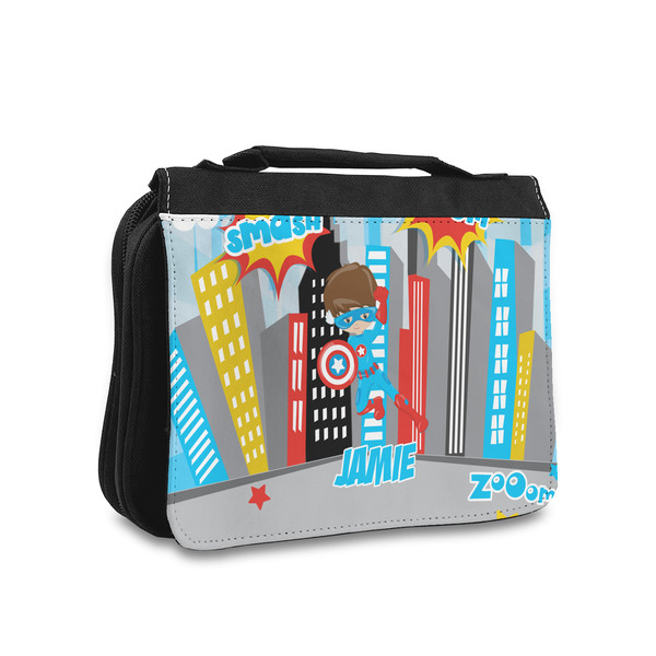 Custom Superhero in the City Toiletry Bag - Small (Personalized)