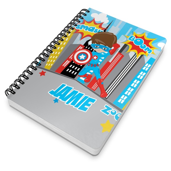 Superhero in the City Spiral Journal 7 x 10 - Main