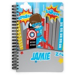 Superhero in the City Spiral Notebook (Personalized)