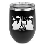 Superhero in the City Stemless Wine Tumbler - 5 Color Choices - Stainless Steel 