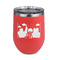 Superhero in the City Stemless Stainless Steel Wine Tumbler - Coral - Double Sided