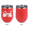 Superhero in the City Stainless Wine Tumblers - Coral - Single Sided - Approval