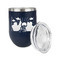 Superhero in the City Stainless Wine Tumblers - Navy - Single Sided - Alt View