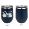 Superhero in the City Stainless Wine Tumblers - Navy - Single Sided - Approval