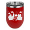 Superhero in the City Stainless Wine Tumblers - Red - Double Sided - Front