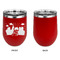 Superhero in the City Stainless Wine Tumblers - Red - Single Sided - Approval
