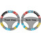 Superhero in the City Steering Wheel Cover- Front and Back