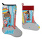 Superhero in the City Stockings - Side by Side compare
