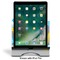 Superhero in the City Stylized Tablet Stand - Front with ipad