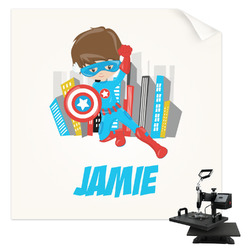 Superhero in the City Sublimation Transfer - Baby / Toddler (Personalized)