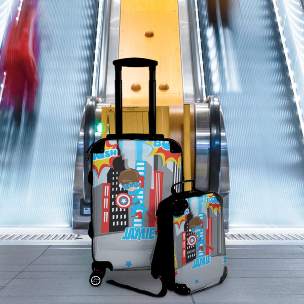 Superhero in the City Suitcase Set 4 - IN CONTEXT
