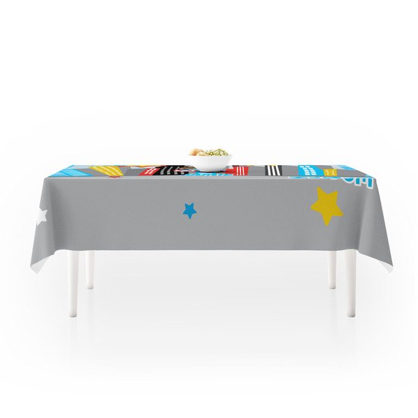 Superhero in the City Tablecloths (58"x102") - MAIN (side view)