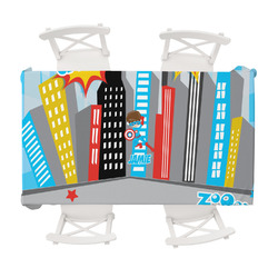 Superhero in the City Tablecloth - 58"x102" (Personalized)