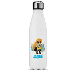 Superhero in the City Water Bottle - 17 oz. - Stainless Steel - Full Color Printing (Personalized)