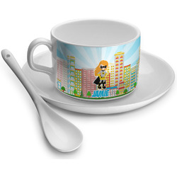 Superhero in the City Tea Cup (Personalized)