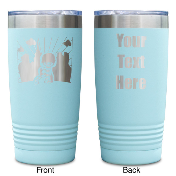 Superhero in the City Teal Polar Camel Tumbler - 20oz -Double Sided - Approval