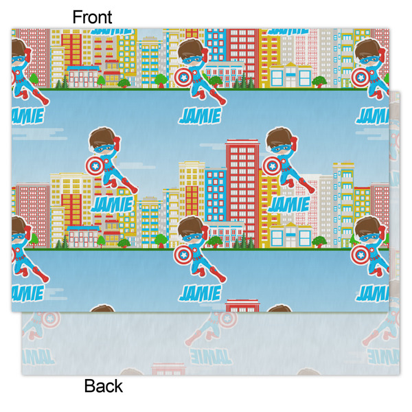 Superhero in the City Tissue Paper - Heavyweight - Medium - Front & Back