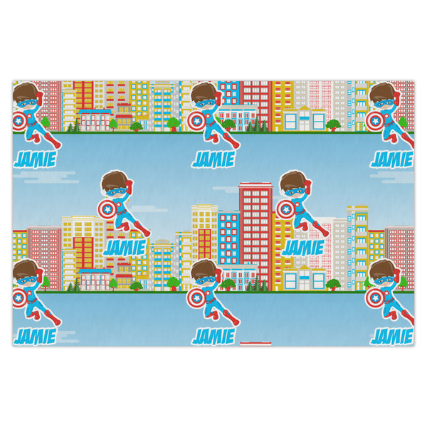 Custom Superhero in the City X-Large Tissue Papers Sheets - Heavyweight (Personalized)