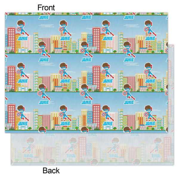 Superhero in the City Tissue Paper - Lightweight - Large - Front & Back