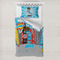 Superhero in the City Toddler Bedding w/ Name or Text