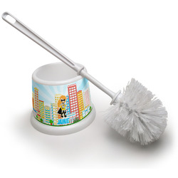 Superhero in the City Toilet Brush (Personalized)