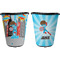 Superhero in the City Trash Can Black - Front and Back - Apvl