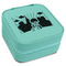 Superhero in the City Travel Jewelry Boxes - Leatherette - Teal - Angled View