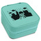 Superhero in the City Travel Jewelry Box - Teal Leather