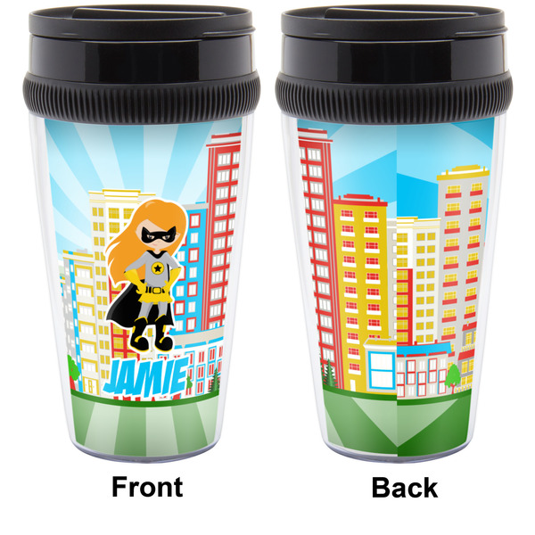 Superhero in the City Travel Mug Approval (Personalized)