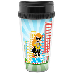 Superhero in the City Acrylic Travel Mug without Handle (Personalized)