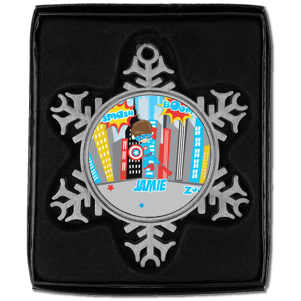 Superhero in the City Vintage Snowflake - In box