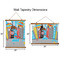 Superhero in the City Wall Hanging Tapestries - Parent/Sizing