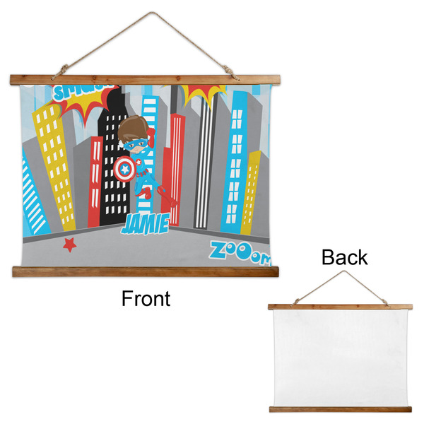 Superhero in the City Wall Hanging Tapestry - Landscape - APPROVAL