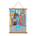 Superhero in the City Wall Hanging Tapestry (Personalized)
