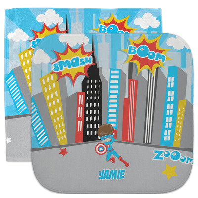 Superhero in the City Facecloth / Wash Cloth (Personalized)