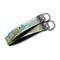 Superhero in the City Webbing Keychain FOBs - Size Comparison
