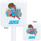 Superhero in the City White Plastic Stir Stick - Double Sided - Approval