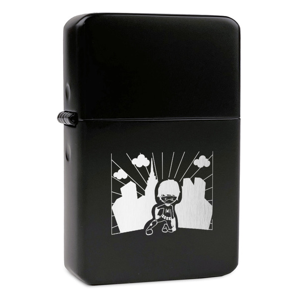 Custom Superhero in the City Windproof Lighter