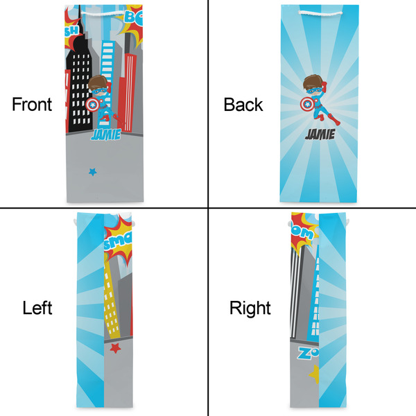 Superhero in the City Wine Gift Bag - Matte - Approval