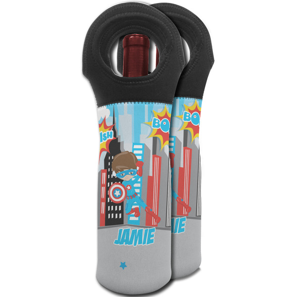 Superhero in the City Wine Tote Bag - MAIN