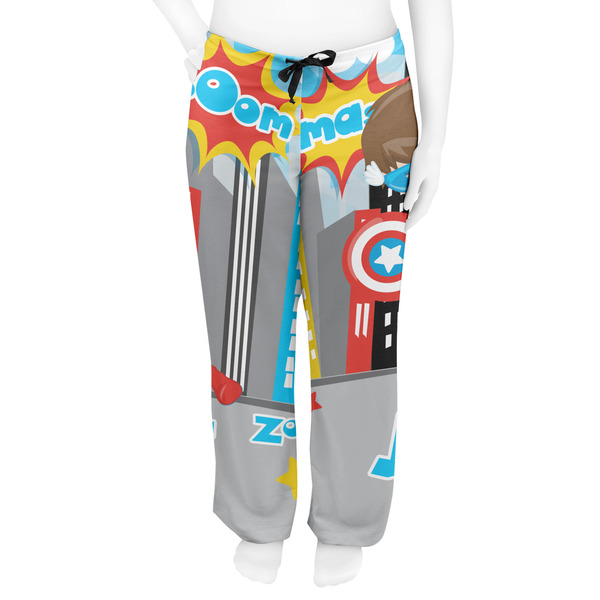 Superhero in the City Women's Pj on model - Front