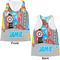 Superhero in the City Womens Racerback Tank Tops - Medium - Front and Back